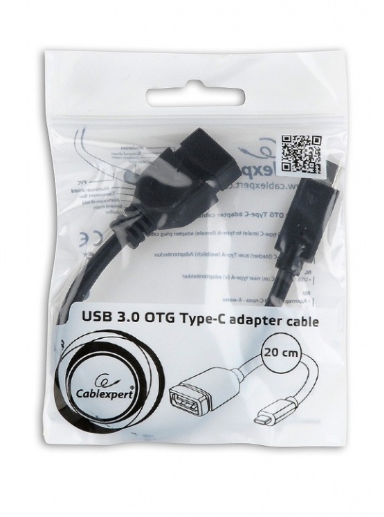 Imagine Adaptor USB-C 3.0 la USB-A OTG, Gembird A-OTG-CMAF3-01